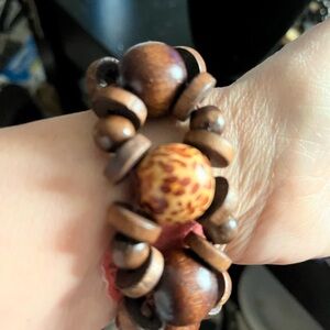 ❤️5for$15 Wooden Beaded Bracelet with Unique Pattern